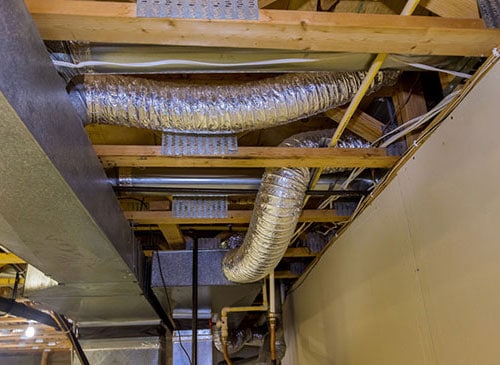 Ductwork in house